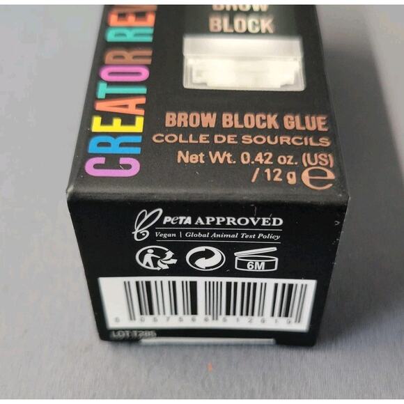 Revolution Creator Brow Block Glue 0.42 oz 12 g PETA Vegan Eyebrow Hold Styling - Picture 2 of 7